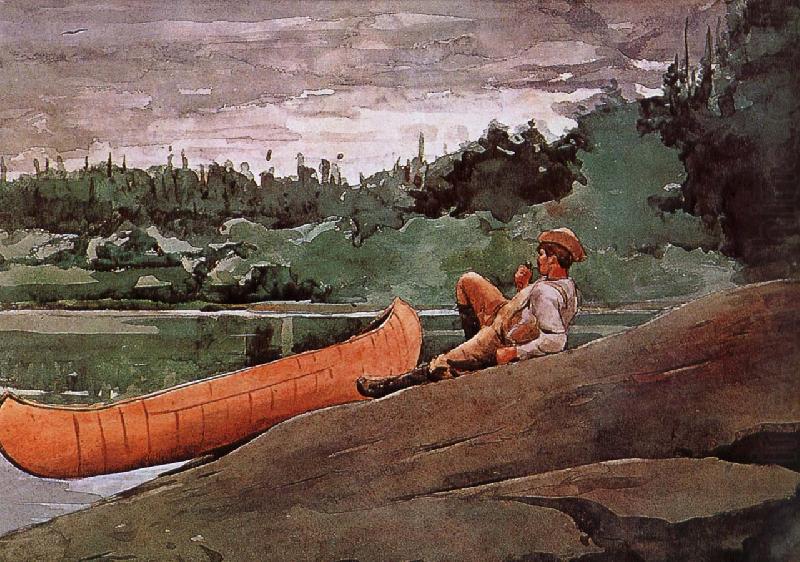 Canoe Guide, Winslow Homer